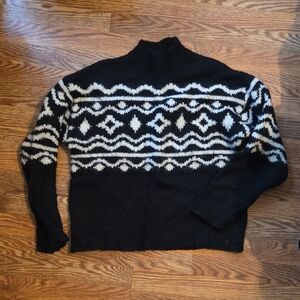 American Eagle Mockneck Fairisle Sweater